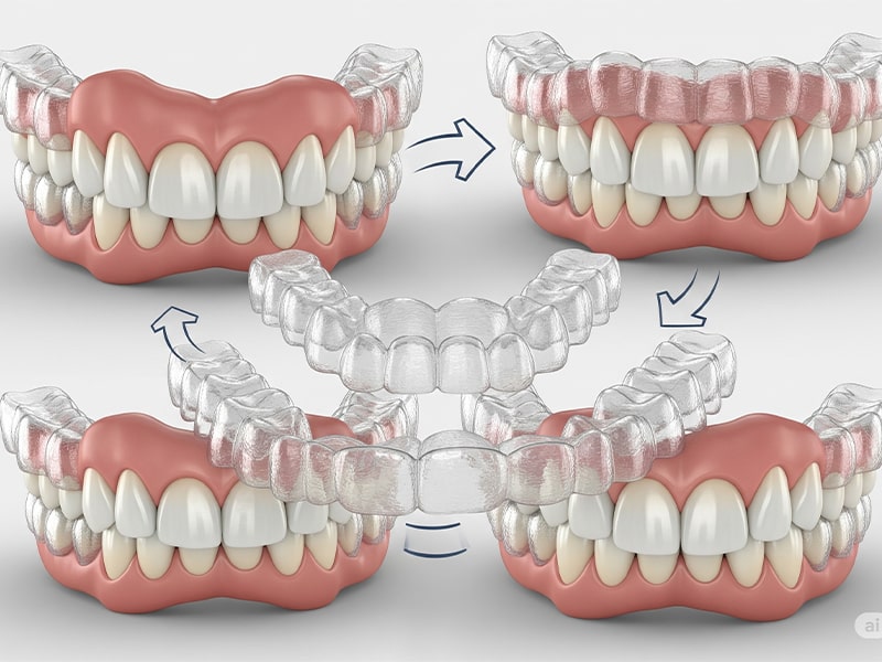 Orthodontic transparent aligner