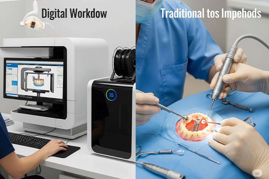 ایمپلنت دیجیتال چیست و چه تفاوتی با روش سنتی دارد؟