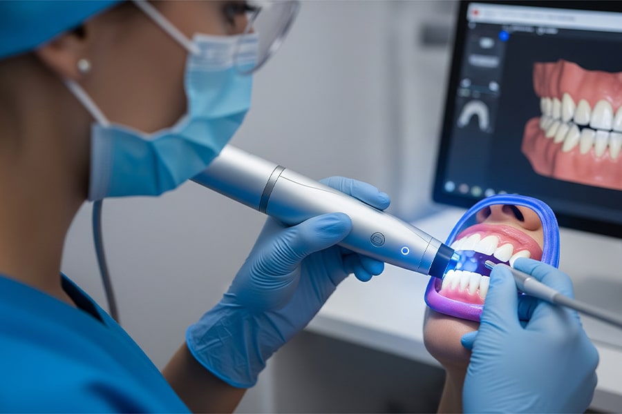 طراحی لبخند دیجیتال با اسکنر داخل دهانی