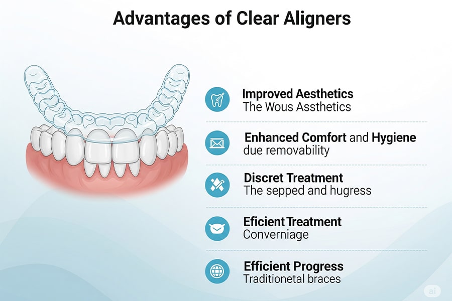 مزایای استفاده از الاینر شفاف در ارتودنسی